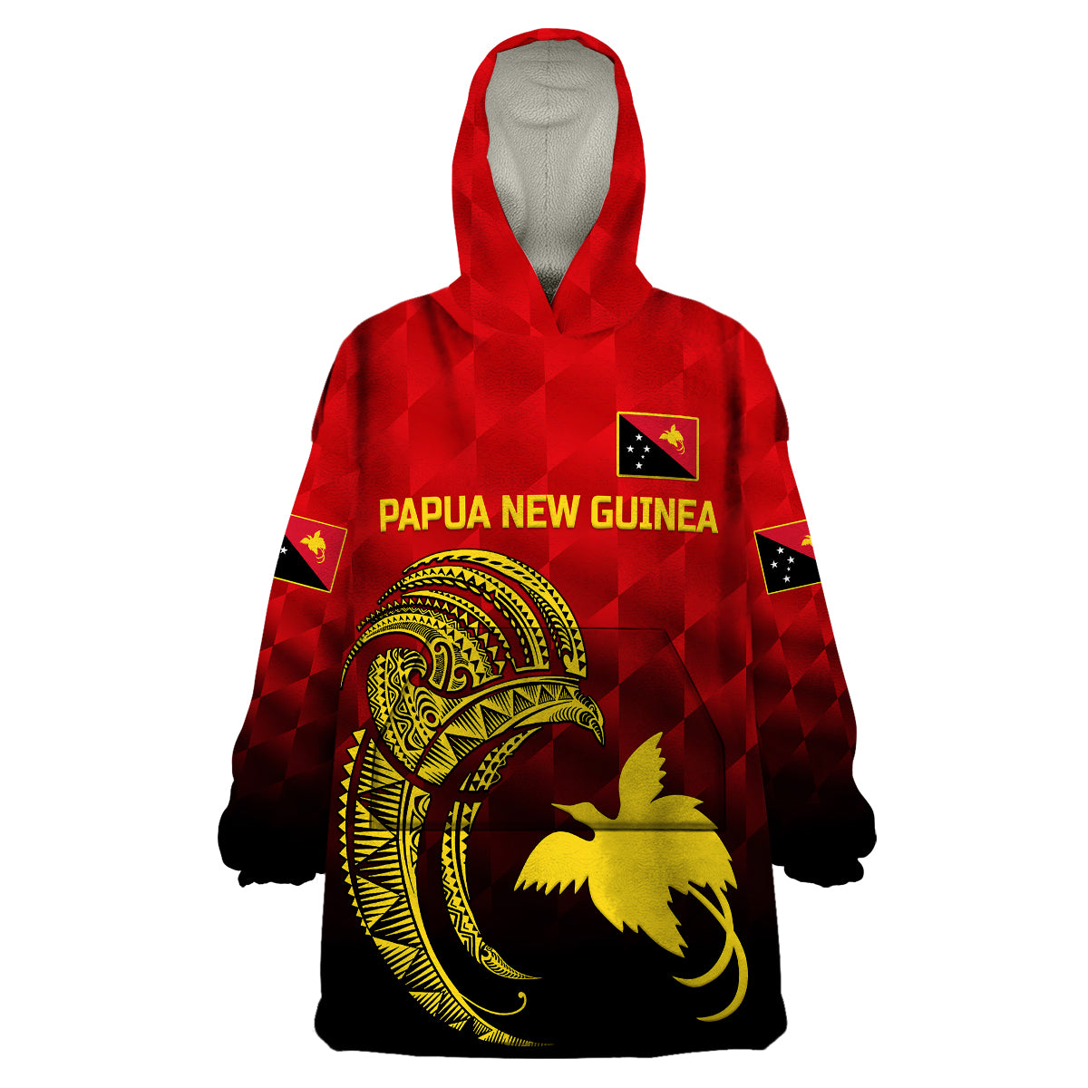 custom-personalised-papua-new-guinea-barramundis-cricket-wearable-blanket-hoodie-birds-of-paradise-paradisaea-raggiana-original-red