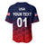 (Custom Personalised) United States National Cricket Baseball Jersey Team USA Cricket Gradient Navy Red LT8 - Wonder Print Shop