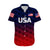 (Custom Personalised) United States National Cricket Hawaiian Shirt Team USA Cricket Gradient Navy Red LT8 - Wonder Print Shop