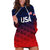 (Custom Personalised) United States National Cricket Hoodie Dress Team USA Cricket Gradient Navy Red LT8 - Wonder Print Shop