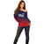 (Custom Personalised) United States National Cricket Off Shoulder Sweater Team USA Cricket Gradient Navy Red LT8 - Wonder Print Shop