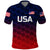 Custom United States National Cricket Polo Shirt Team USA Cricket Gradient Navy Red LT8 - Wonder Print Shop