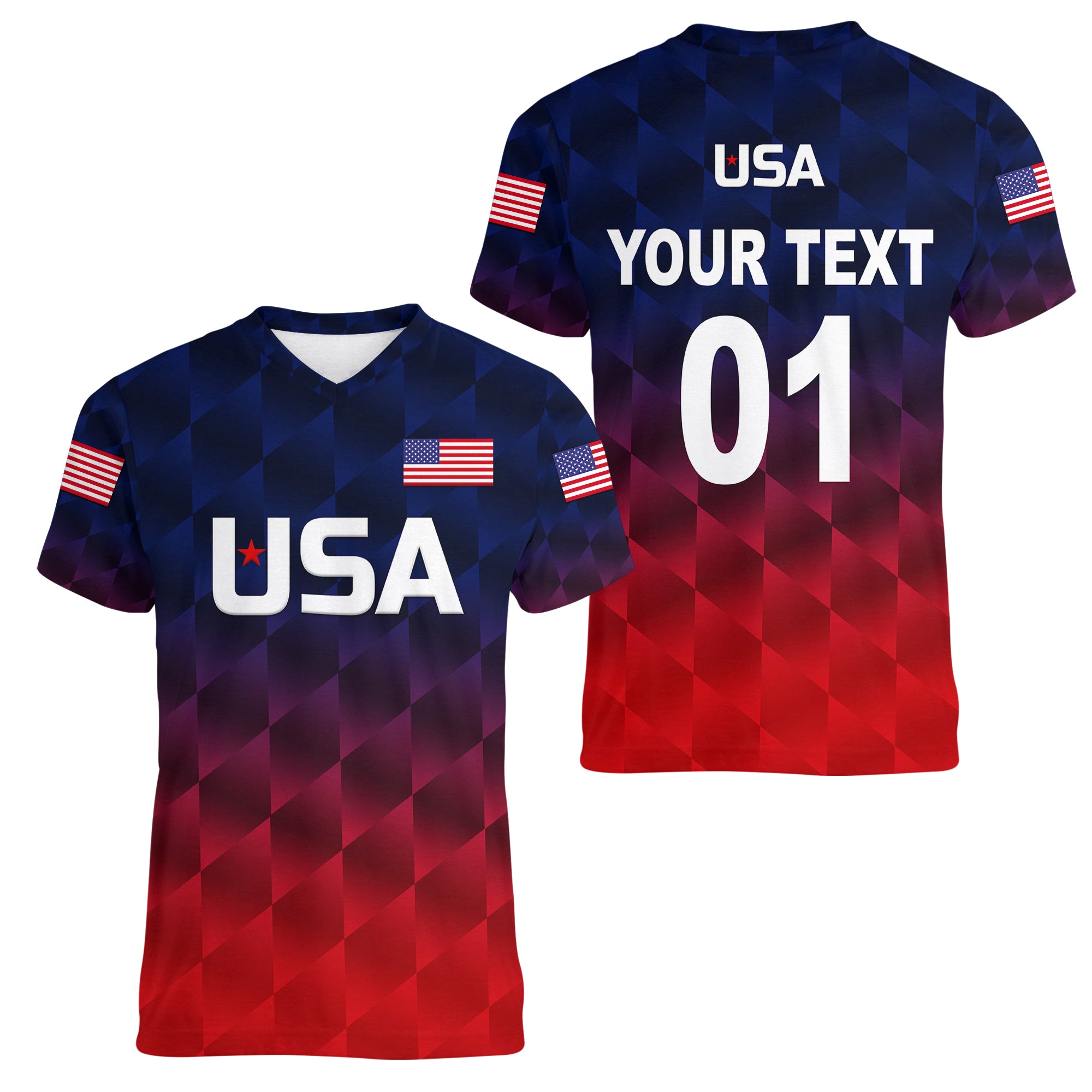 custom-personalised-united-states-national-cricket-women-v-neck-t-shirt-team-usa-cricket-gradient-navy-red