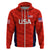 Custom United States National CrickeHoodie Team USA Cricket Red LT8 - Wonder Print Shop