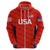 Custom United States National CrickeHoodie Team USA Cricket Red LT8 - Wonder Print Shop