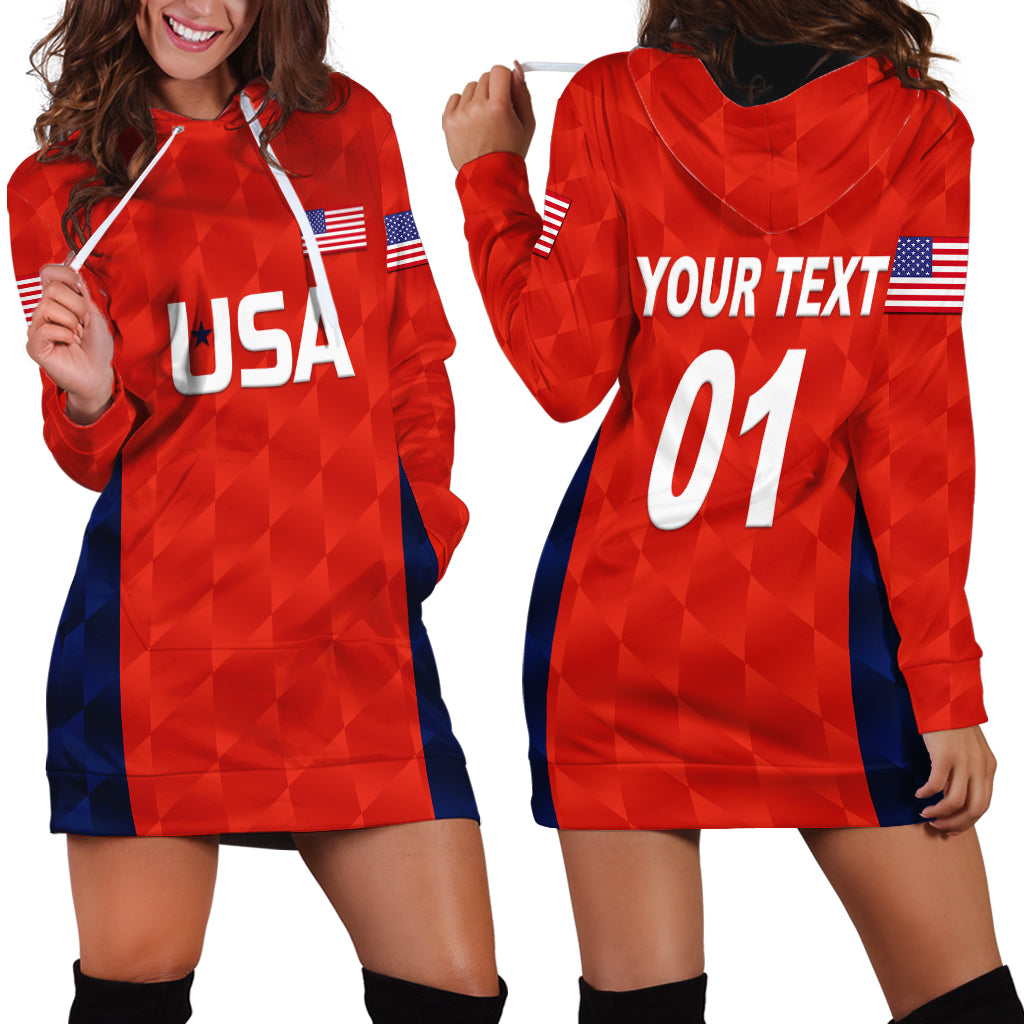 (Custom Personalised) United States National Cricket Hoodie Dress Team USA Cricket Red LT8 - Wonder Print Shop