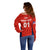 (Custom Personalised) United States National Cricket Off Shoulder Sweater Team USA Cricket Red LT8 - Wonder Print Shop