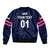 (Custom Personalised) United Arab Emirates UAE Cricket Bomber Jacket Falcon Unique - Navy LT8 - Wonder Print Shop