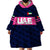 (Custom Personalised) United Arab Emirates UAE Cricket Wearable Blanket Hoodie Falcon Unique - Navy LT8 - Wonder Print Shop