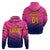 Custom United Arab Emirates UAE CrickeHoodie Falcon Unique Pink LT8 - Wonder Print Shop