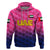 Custom United Arab Emirates UAE CrickeHoodie Falcon Unique Pink LT8 - Wonder Print Shop