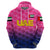 Custom United Arab Emirates UAE CrickeHoodie Falcon Unique Pink LT8 - Wonder Print Shop