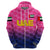 Custom United Arab Emirates UAE CrickeHoodie Falcon Unique Pink LT8 - Wonder Print Shop