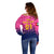 (Custom Personalised) United Arab Emirates UAE Cricket Off Shoulder Sweater Falcon Unique - Pink LT8 - Wonder Print Shop