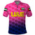 Custom United Arab Emirates UAE Cricket Polo Shirt Falcon Unique Pink LT8 - Wonder Print Shop