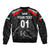 (Custom Personalised) United Arab Emirates UAE Cricket Bomber Jacket Falcon Special - Black LT8 - Wonder Print Shop