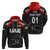 Custom United Arab Emirates UAE CrickeHoodie Falcon Special Black LT8 - Wonder Print Shop