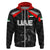 Custom United Arab Emirates UAE CrickeHoodie Falcon Special Black LT8 - Wonder Print Shop