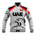 (Custom Personalised) United Arab Emirates UAE Cricket Baseball Jacket Falcon Special - Grey LT8 - Wonder Print Shop