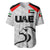 (Custom Personalised) United Arab Emirates UAE Cricket Baseball Jersey Falcon Special - Grey LT8 - Wonder Print Shop