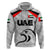 Custom United Arab Emirates UAE CrickeHoodie Falcon Special Grey LT8 - Wonder Print Shop