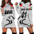 (Custom Personalised) United Arab Emirates UAE Cricket Hoodie Dress Falcon Special - Grey LT8 - Wonder Print Shop