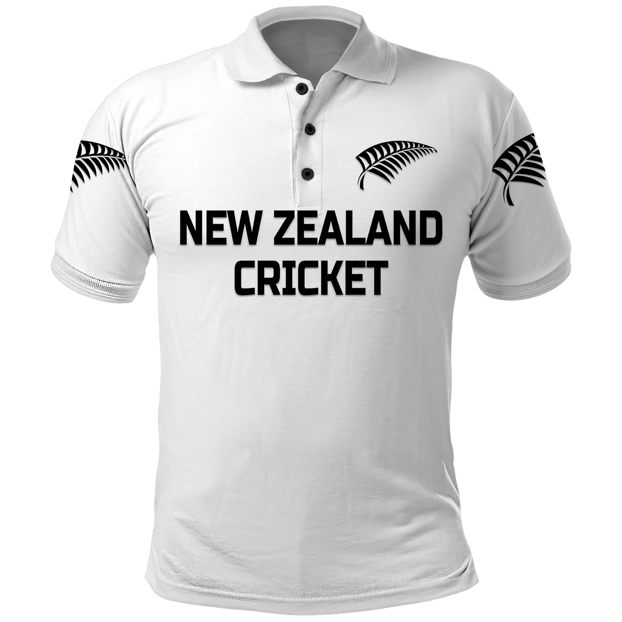 Custom New Zealand Cricket Polo Shirt Silver Fern Unique White LT8 - Wonder Print Shop