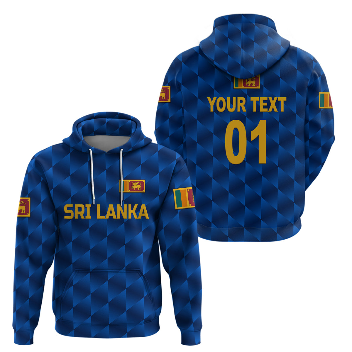 Custom Sri Lanka CrickeHoodie The Lions Unique Blue LT8 - Wonder Print Shop