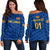 (Custom Personalised) Sri Lanka Cricket Off Shoulder Sweater The Lions Unique - Blue LT8 - Wonder Print Shop