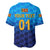 (Custom Personalised) Sri Lanka Cricket Baseball Jersey The Lions Unique - Gradient Blue LT8 - Wonder Print Shop