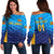 (Custom Personalised) Sri Lanka Cricket Off Shoulder Sweater The Lions Unique - Gradient Blue LT8 - Wonder Print Shop