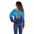 (Custom Personalised) Sri Lanka Cricket Off Shoulder Sweater The Lions Unique - Gradient Blue LT8 - Wonder Print Shop