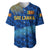 (Custom Personalised) Sri Lanka Cricket Baseball Jersey The Lions Special - Blue LT8 - Wonder Print Shop