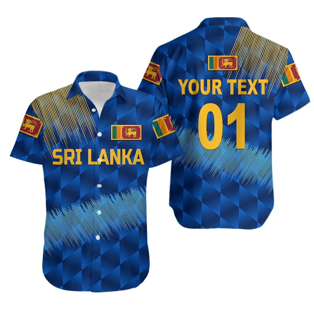 (Custom Personalised) Sri Lanka Cricket Hawaiian Shirt The Lions Special - Blue LT8 - Wonder Print Shop