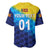 (Custom Personalised) Sri Lanka Cricket Baseball Jersey The Lions Special - Gradient Blue LT8 - Wonder Print Shop