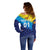 (Custom Personalised) Sri Lanka Cricket Off Shoulder Sweater The Lions Special - Gradient Blue LT8 - Wonder Print Shop