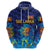 Custom Sri Lanka CrickeHoodie The Lions Pride Version Blue LT8 - Wonder Print Shop