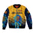 (Custom Personalised) Sri Lanka Cricket Bomber Jacket The Lions Pride Version - Yellow LT8 - Wonder Print Shop