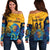 (Custom Personalised) Sri Lanka Cricket Off Shoulder Sweater The Lions Pride Version - Yellow LT8 - Wonder Print Shop