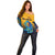 (Custom Personalised) Sri Lanka Cricket Off Shoulder Sweater The Lions Pride Version - Yellow LT8 - Wonder Print Shop