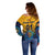 (Custom Personalised) Sri Lanka Cricket Off Shoulder Sweater The Lions Pride Version - Yellow LT8 - Wonder Print Shop