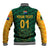 (Custom Personalised) South Africa Proteas Cricket Baseball Jacket Simple - Green LT8 - Wonder Print Shop