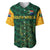 (Custom Personalised) South Africa Proteas Cricket Baseball Jersey Simple - Green LT8 - Wonder Print Shop