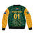 (Custom Personalised) South Africa Proteas Cricket Bomber Jacket Simple - Green LT8 - Wonder Print Shop