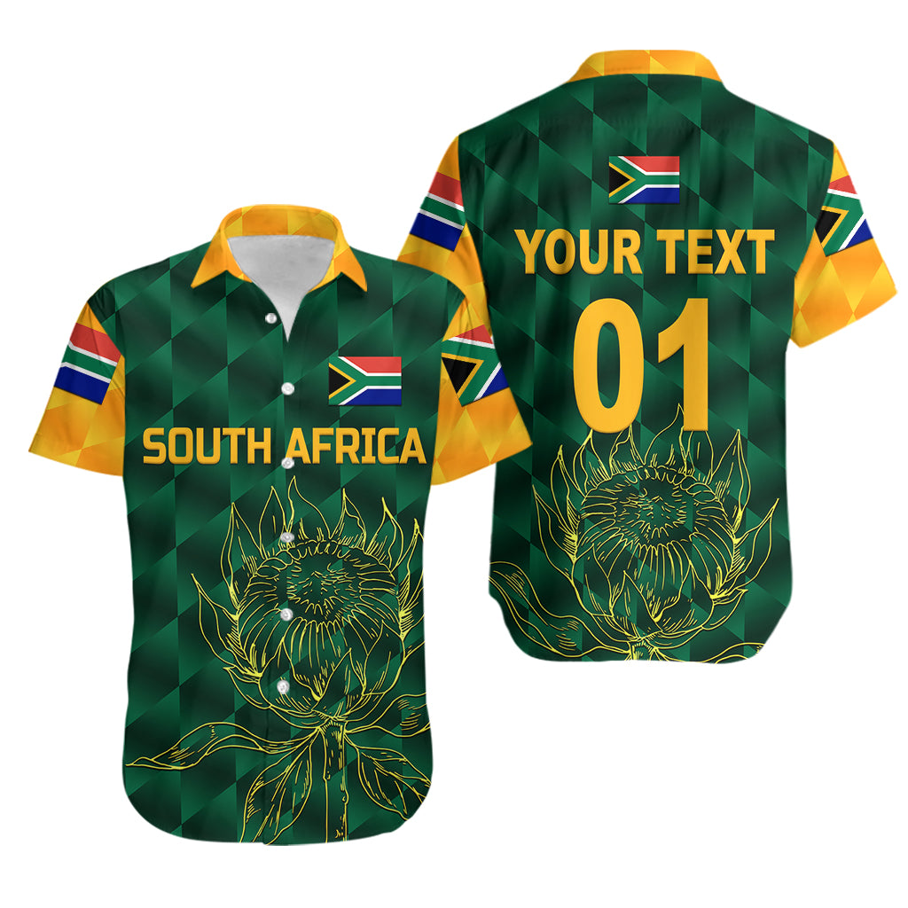 (Custom Personalised) South Africa Proteas Cricket Hawaiian Shirt Simple - Green LT8 - Wonder Print Shop