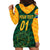 (Custom Personalised) South Africa Proteas Cricket Hoodie Dress Simple - Green LT8 - Wonder Print Shop