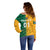 (Custom Personalised) South Africa Proteas Cricket Off Shoulder Sweater Simple - Yellow LT8 - Wonder Print Shop