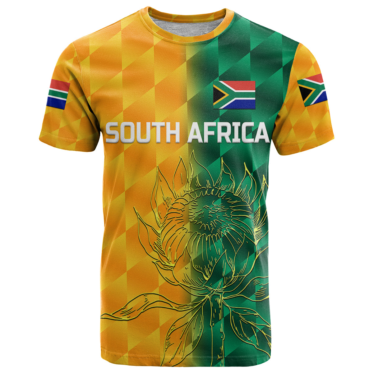 custom-personalised-south-africa-proteas-cricket-t-shirt-simple-yellow