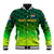 (Custom Personalised) South Africa Proteas Cricket Baseball Jacket Simple - Gradient Green LT8 - Wonder Print Shop