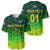 (Custom Personalised) South Africa Proteas Cricket Baseball Jersey Simple - Gradient Green LT8 - Wonder Print Shop